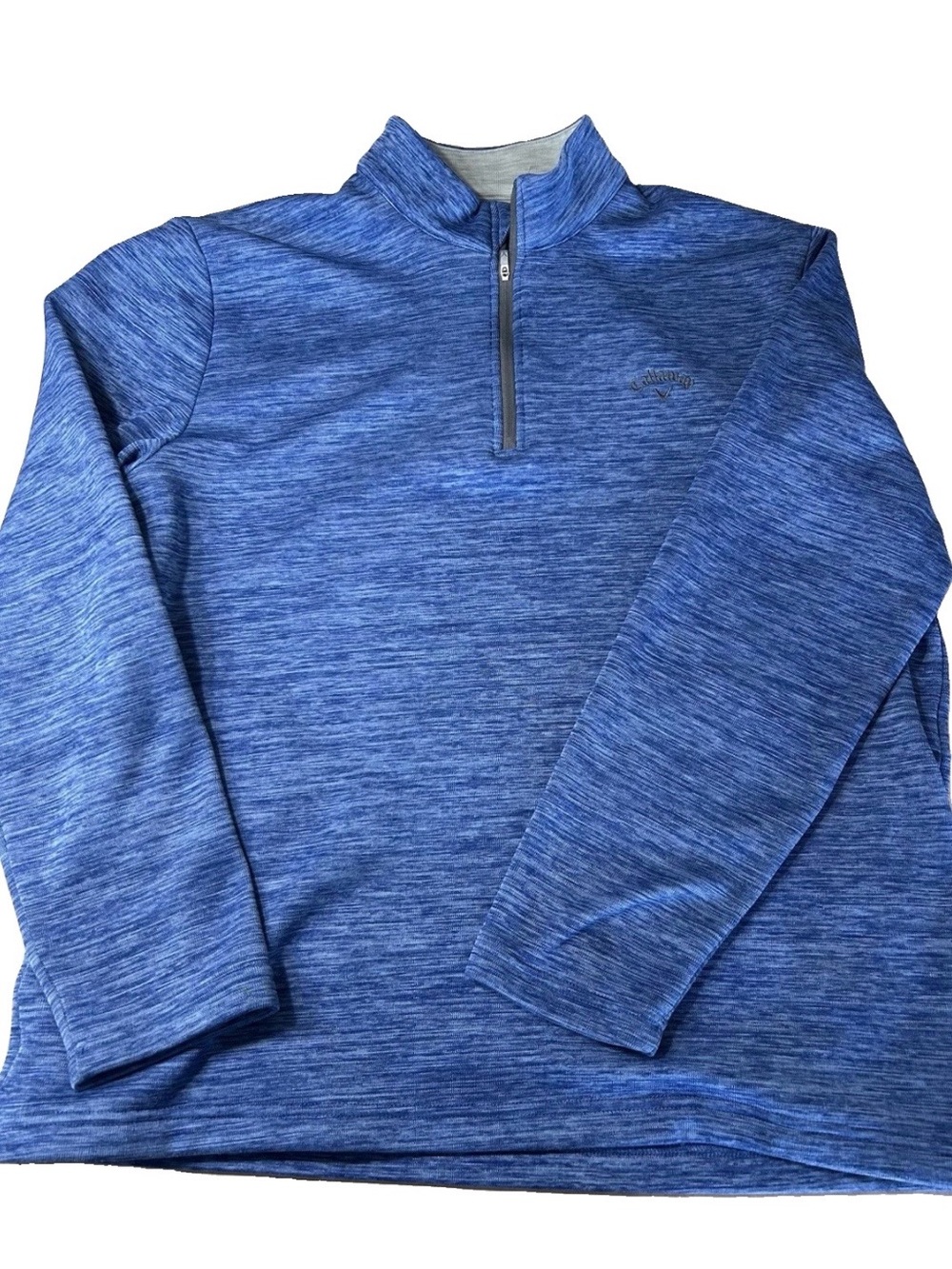 Blue Callaway Quarter Zip Pullover Golf Sweatshirt